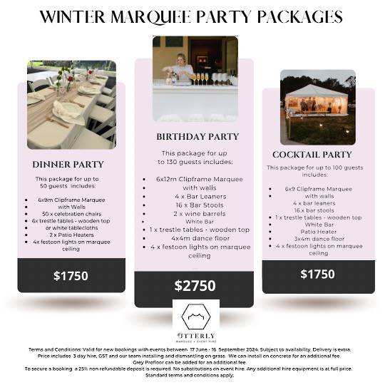 Winter 2024 Marquee Packages